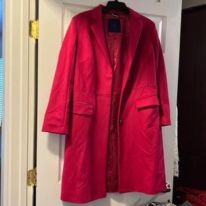 Blue les copains wool coat in size M